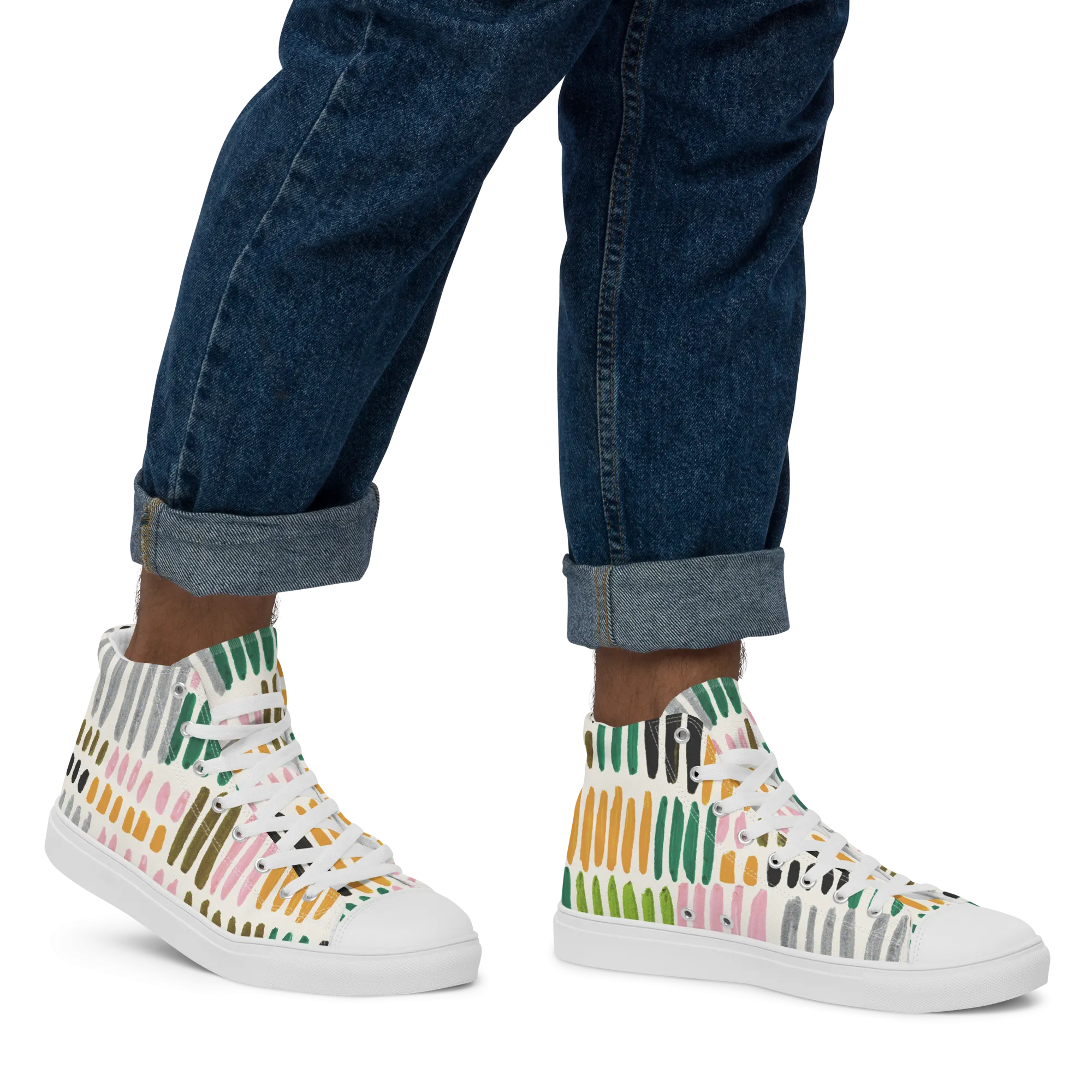 Paint swatch Men’s high top shoes