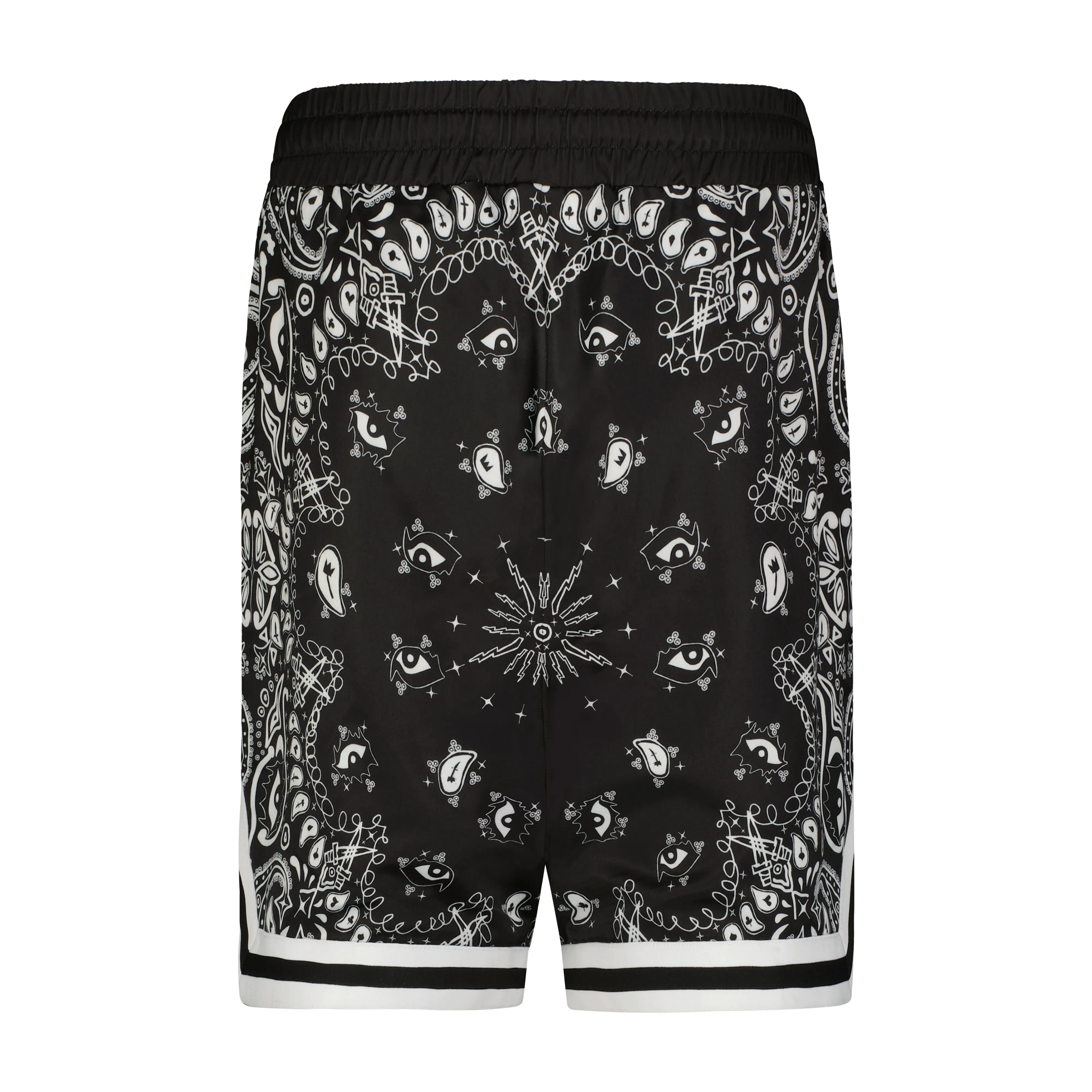 PAISLEY VISCOSE BASKETBALL SHORT