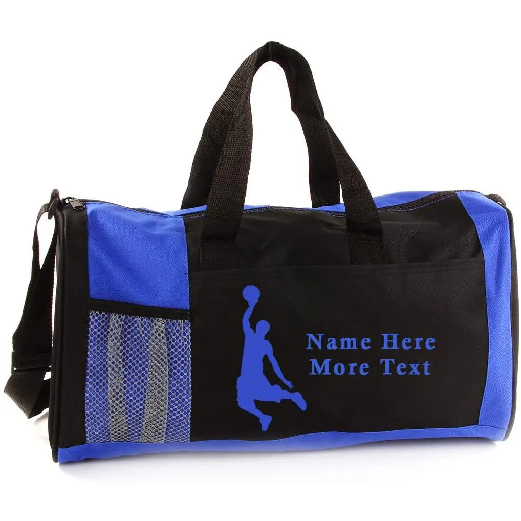 Personalized Kid's Sports Duffel Bag - Basketball