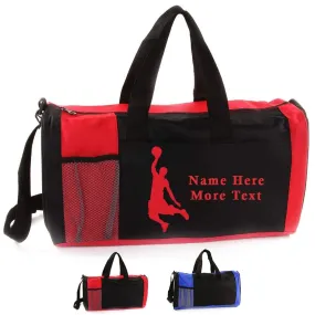 Personalized Kid's Sports Duffel Bag - Basketball