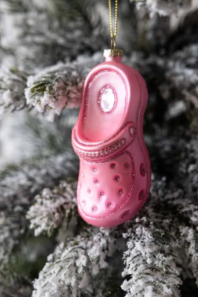 Pink Shoe Christmas Tree Decoration