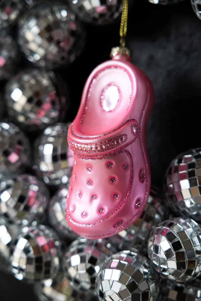 Pink Shoe Christmas Tree Decoration