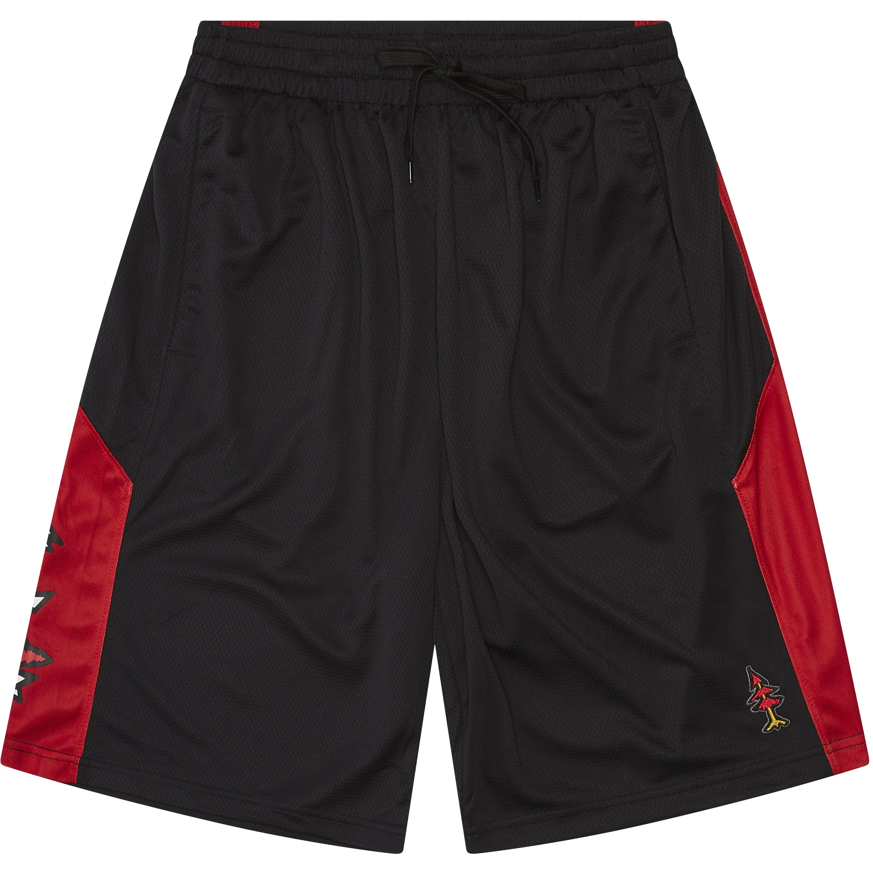 Premium Basketball Shorts Black-Red