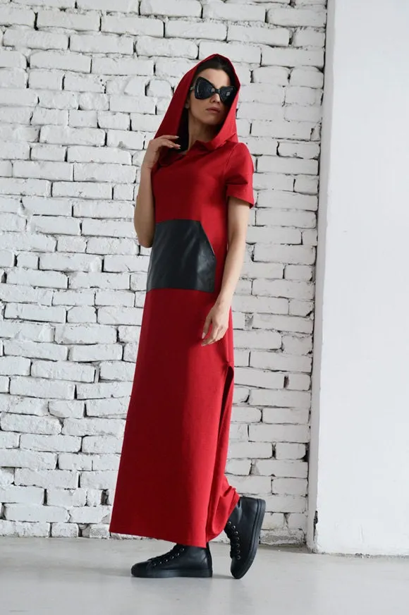 Red Long Casual Dress