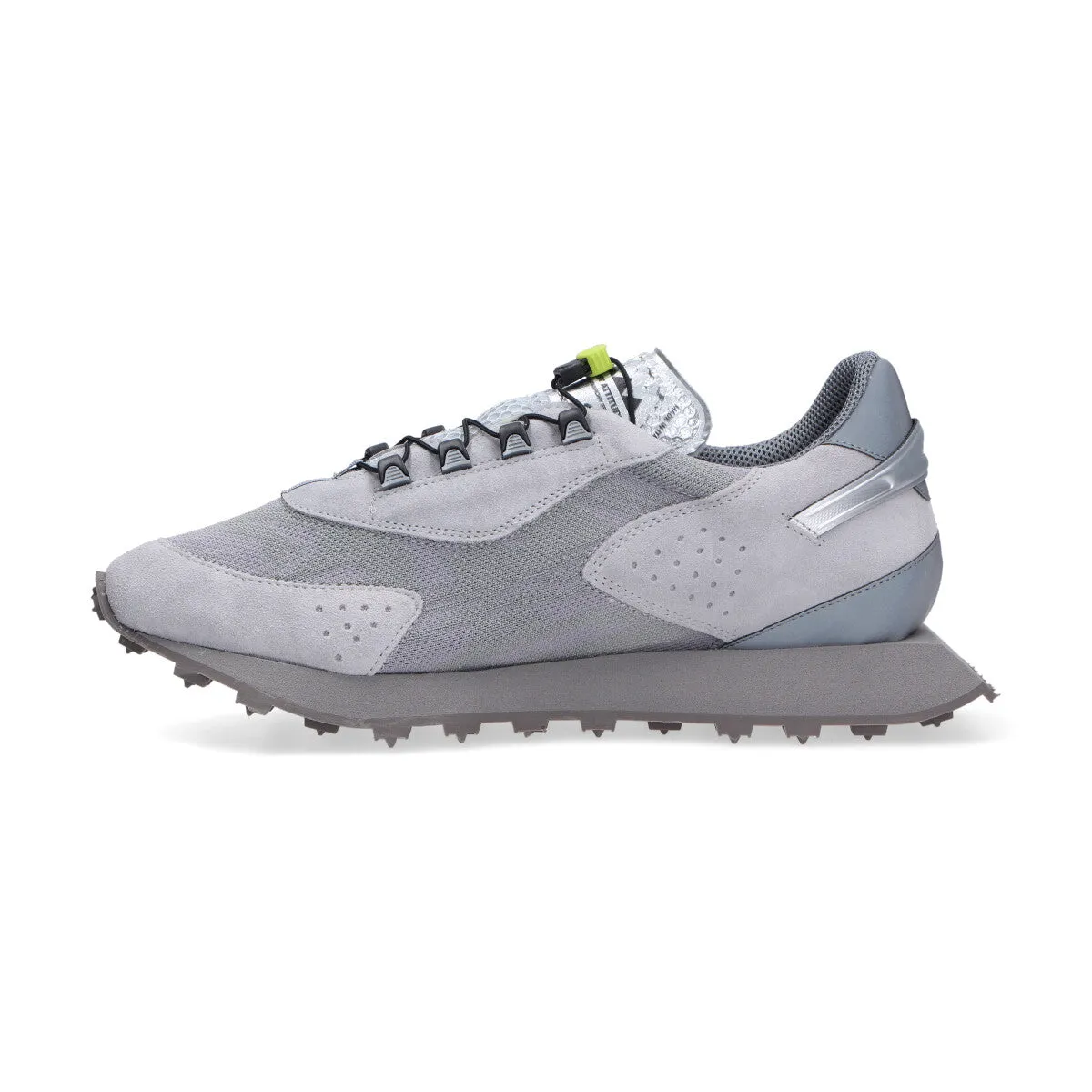 Run Of sneaker Rover camoscio nylon grigio