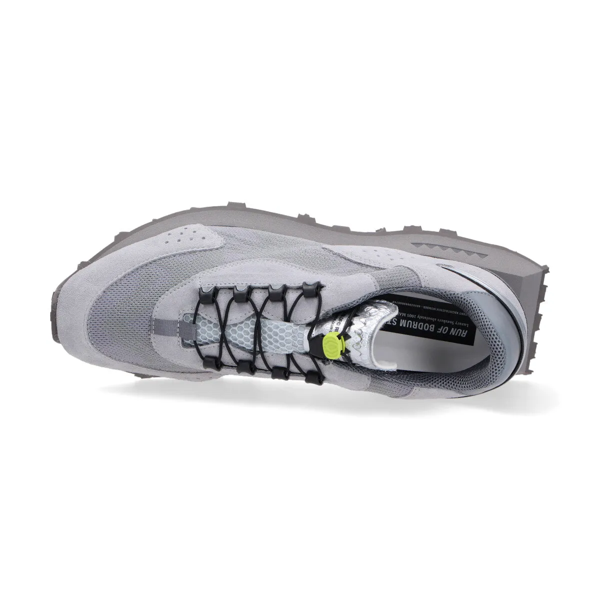 Run Of sneaker Rover camoscio nylon grigio