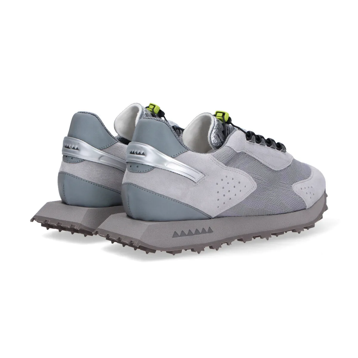 Run Of sneaker Rover camoscio nylon grigio