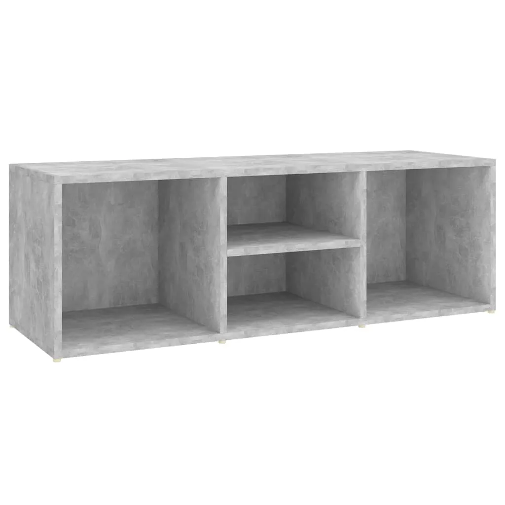 Shoe Storage Bench Concrete Grey 105x35x35 cm Chipboard