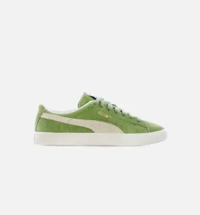 Suede Vintage Mens Lifestyle Shoe - Green/White