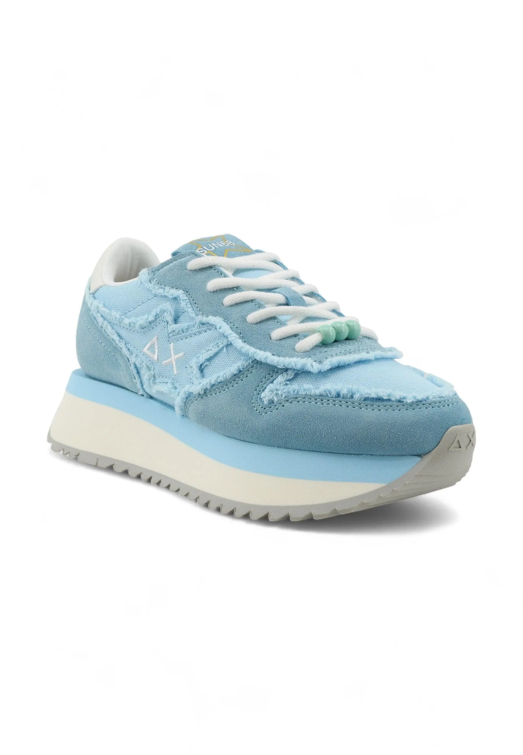 SUN68 Big Stargirl Sneaker Donna Azzurro Z34216