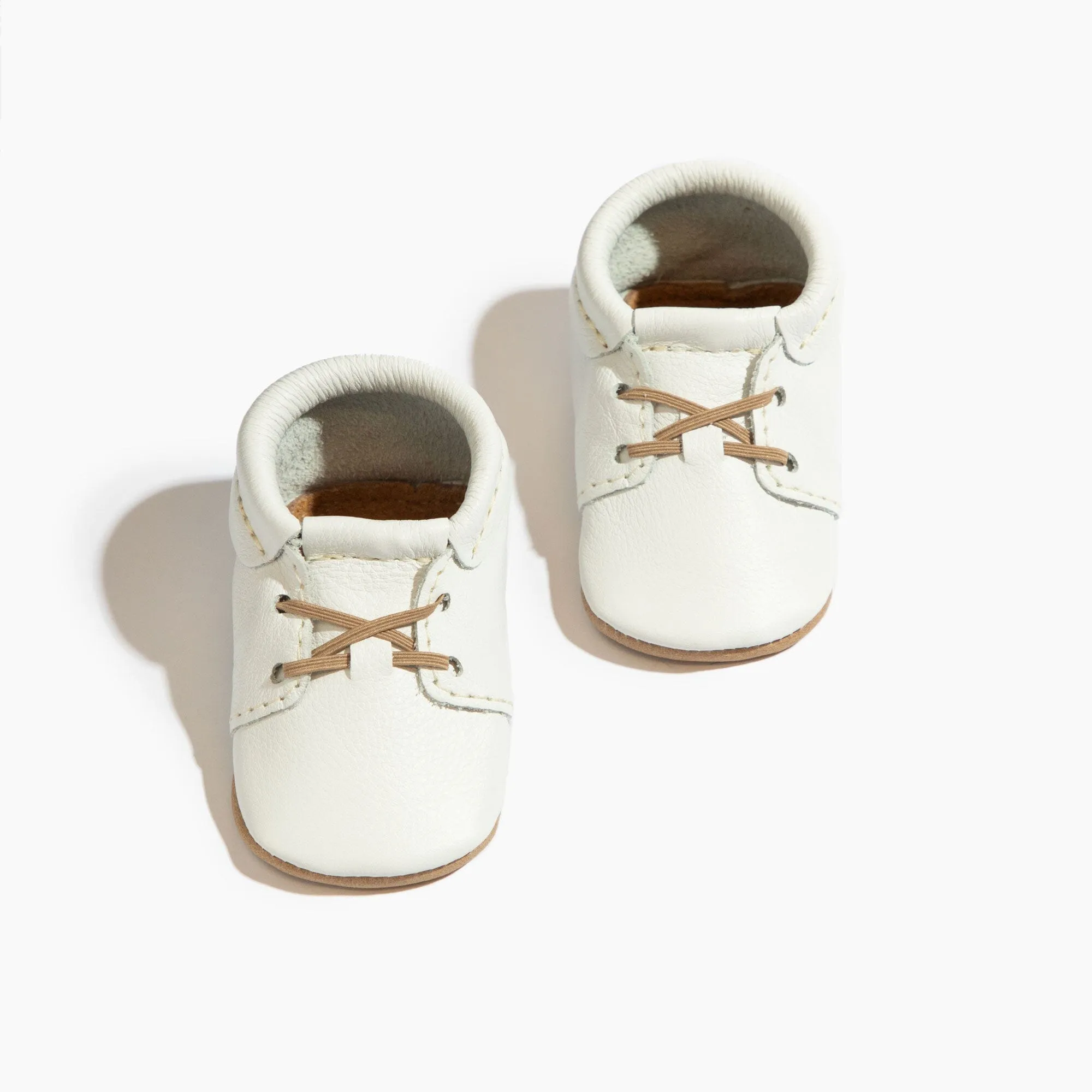 Toasted Bright White Oxford Baby Shoe