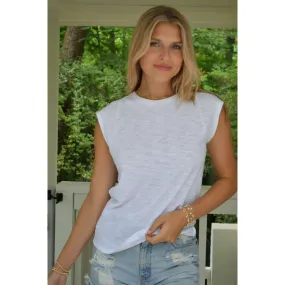 Tyler Casual Muscle Tee in White