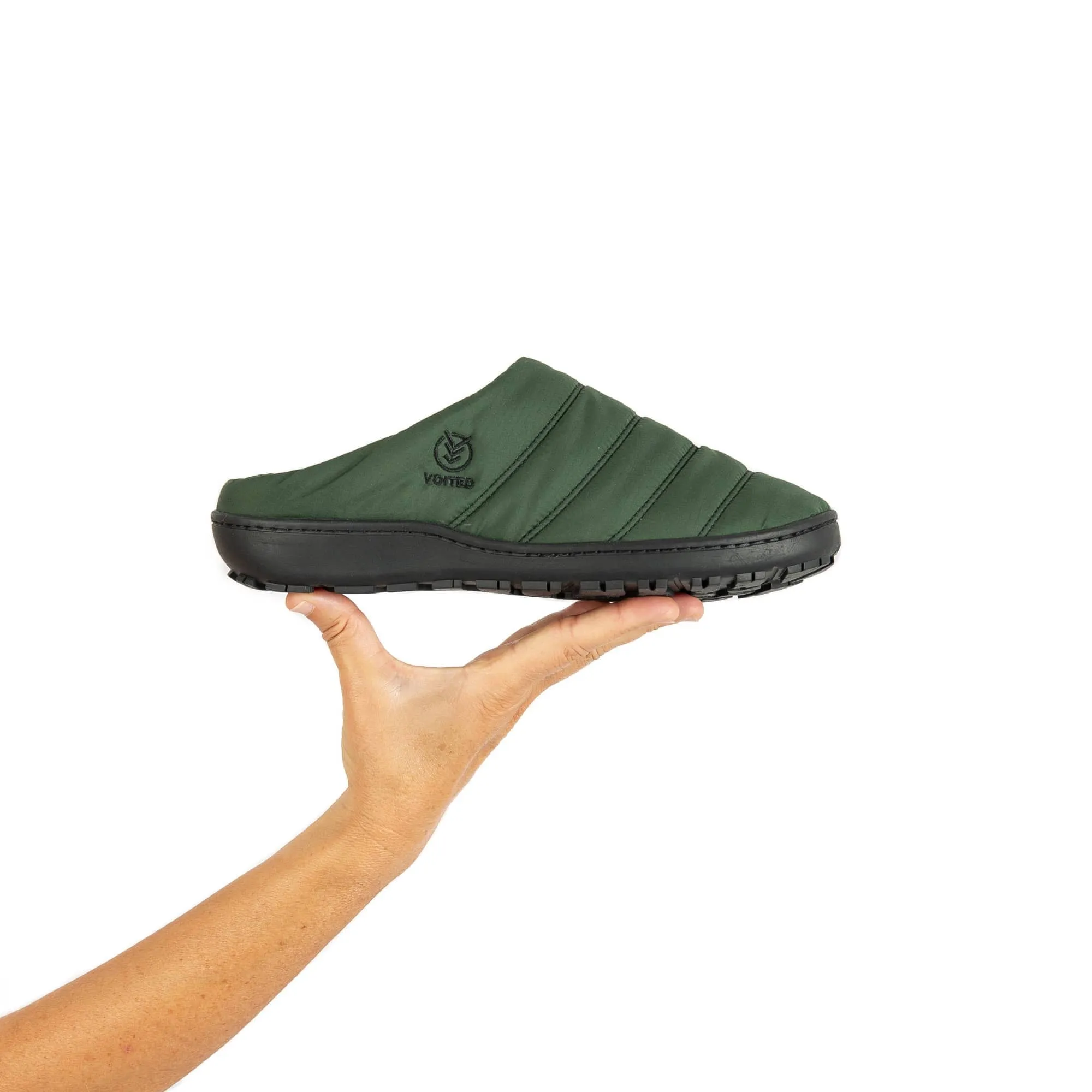 VOITED Soul Slipper - Lightweight, Indoor/Outdoor Camping Slippers - Tree Green