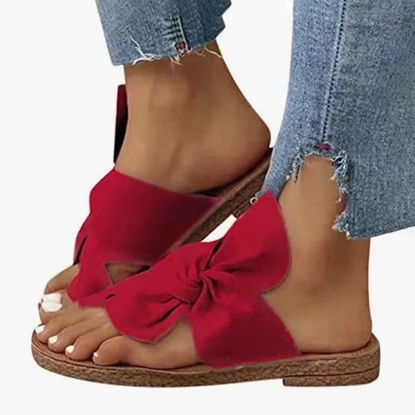 Women'S Bow Soft Bottom Beach Slippers 41082066