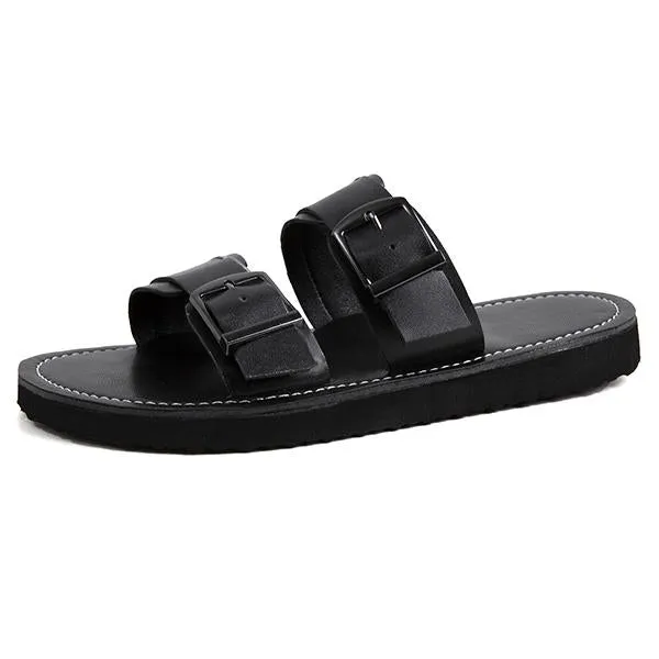 Women's Casual Belt Buckle Thick Soled Slippers 82127561S