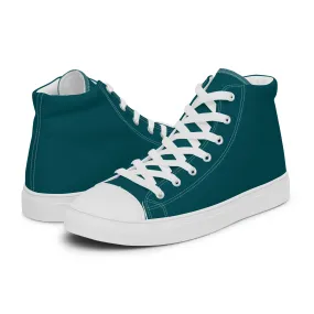 Women’s high top canvas shoes Sherpa Blue